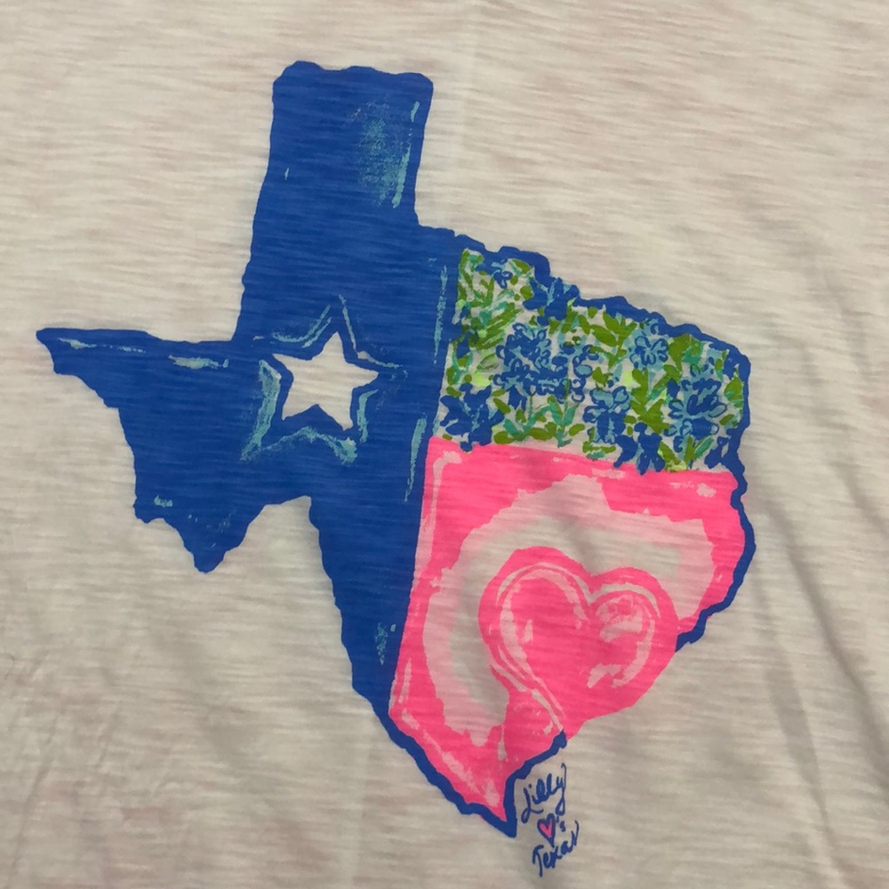 Lilly Pulitzer Colin tee Lilly Loves Texas XS